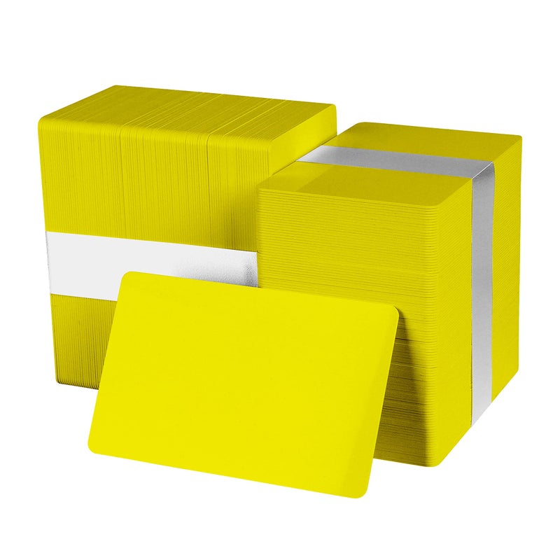 easyIDea Pack of 500 Yellow CR80 PVC Cards | 30 mil by easyIDea - Image 1